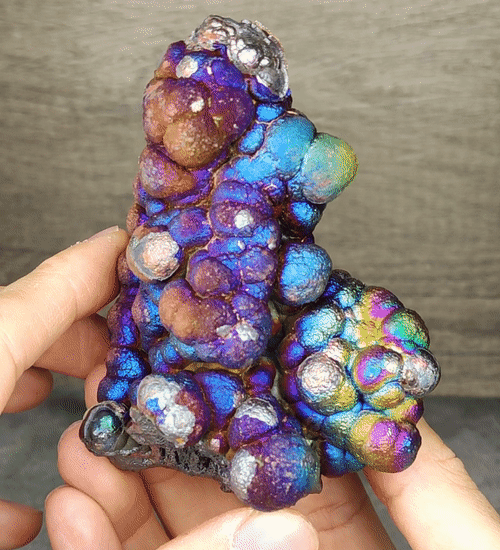 | Top premium rare Iridescent Goethite, Turgite, Hematite, Iridescent | COLOUR: Purple, Gold,blue | 100% natural color |