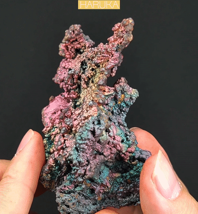 | Top premium rare Iridescent Goethite, Turgite, Hematite, Iridescent | COLOUR: Pink, Green | 100% natural color |
