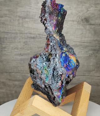 |頂級|雙面共生DNA力泥活石|紫藍系|DNA|閃Bling Bling | 大擺件