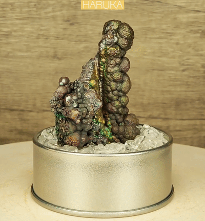 | Goethite Pillar(6.1cm) | Top premium rare Iridescent Goethite, Turgite, Hematite, Iridescent | COLOUR: gold , Silver | 100% natural color |