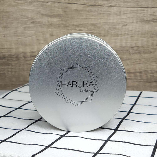 Crystal Metal Tray – Round Tray + approx. 400g Clear Quartz
