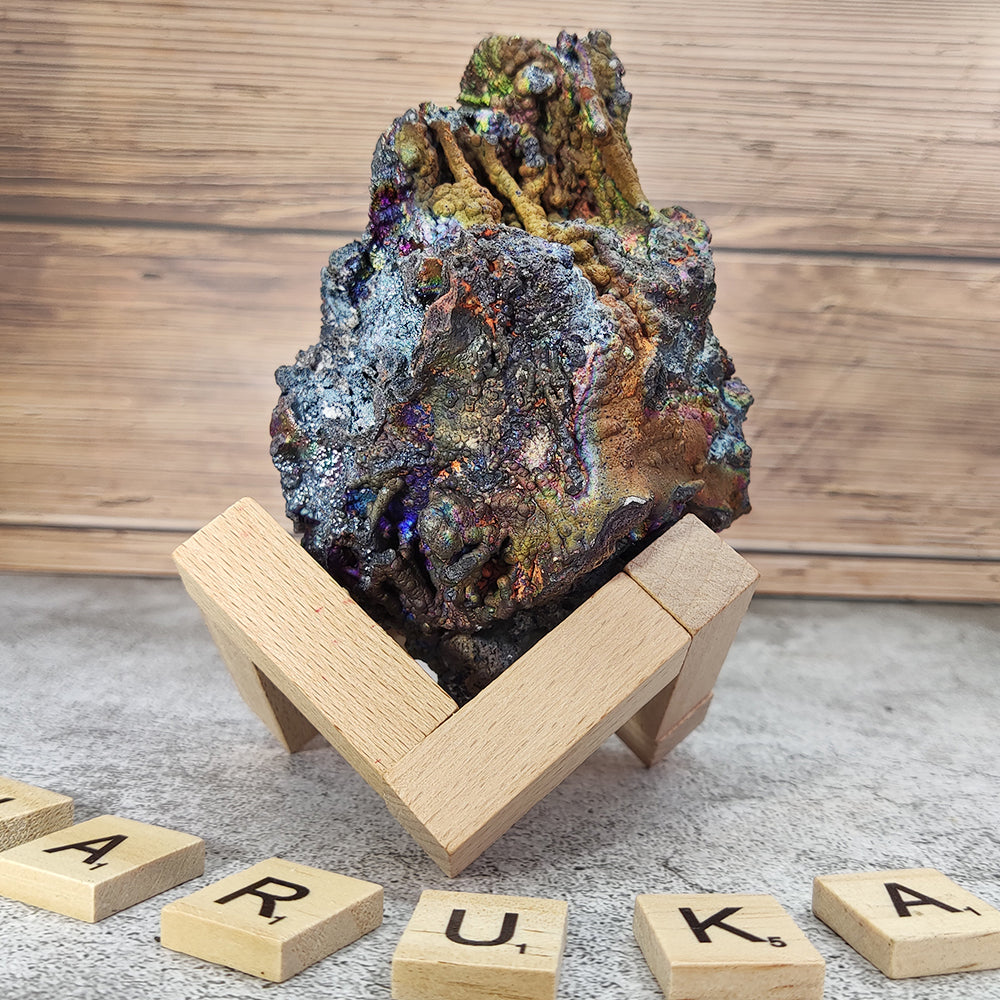 | Top premium rare Iridescent Goethite, Turgite, Hematite, Iridescent | COLOUR: Gold | 100% natural color |