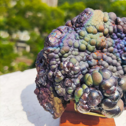 | Top premium rare Iridescent Goethite, Turgite, Hematite, Iridescent | COLOUR: Purple Green Blue | 100% natural color |