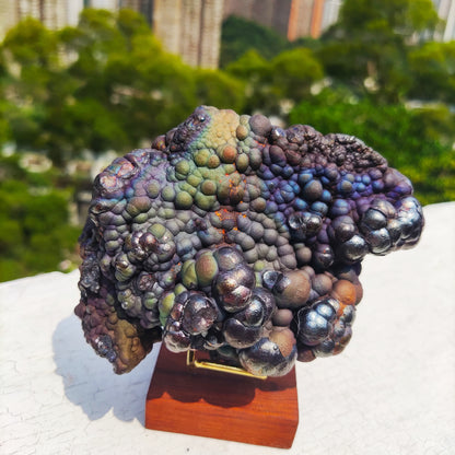 | Top premium rare Iridescent Goethite, Turgite, Hematite, Iridescent | COLOUR: Purple Green Blue | 100% natural color |
