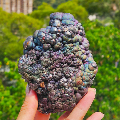 | Top premium rare Iridescent Goethite, Turgite, Hematite, Iridescent | COLOUR: Purple Green Blue | 100% natural color |