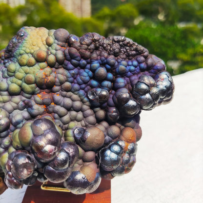 | Top premium rare Iridescent Goethite, Turgite, Hematite, Iridescent | COLOUR: Purple Green Blue | 100% natural color |
