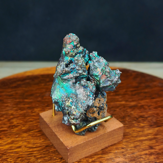 "Premium" Silver Leklai | Silver Shell Intensely Blooming Green, Blue & Gold (Approx. 7*3*5cm) | High-Level Symbiosis | Absolute Magnetic Shielding, Strongly Repelling Toxic People, Career Breakthrough & Wisdom Wealth | Malaysia Leklai