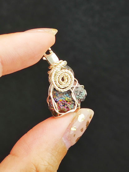 "Top Grade" Gold, Green & Orange Rainbow Leklai Pendant | Wealth Magnetism x Career Vitality x Stability Energy | Manifesting Prosperity, Growth & Anchoring Status | Malaysia Leklai