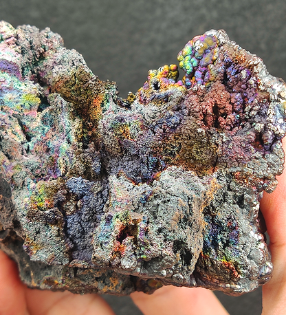 Goethite shape similar：Rainbow Sacred Beast | Top premium rare Iridescent Goethite, Turgite, Hematite, Iridescent | COLOUR: Colorful x pink x silver x gold| 100% natural color |