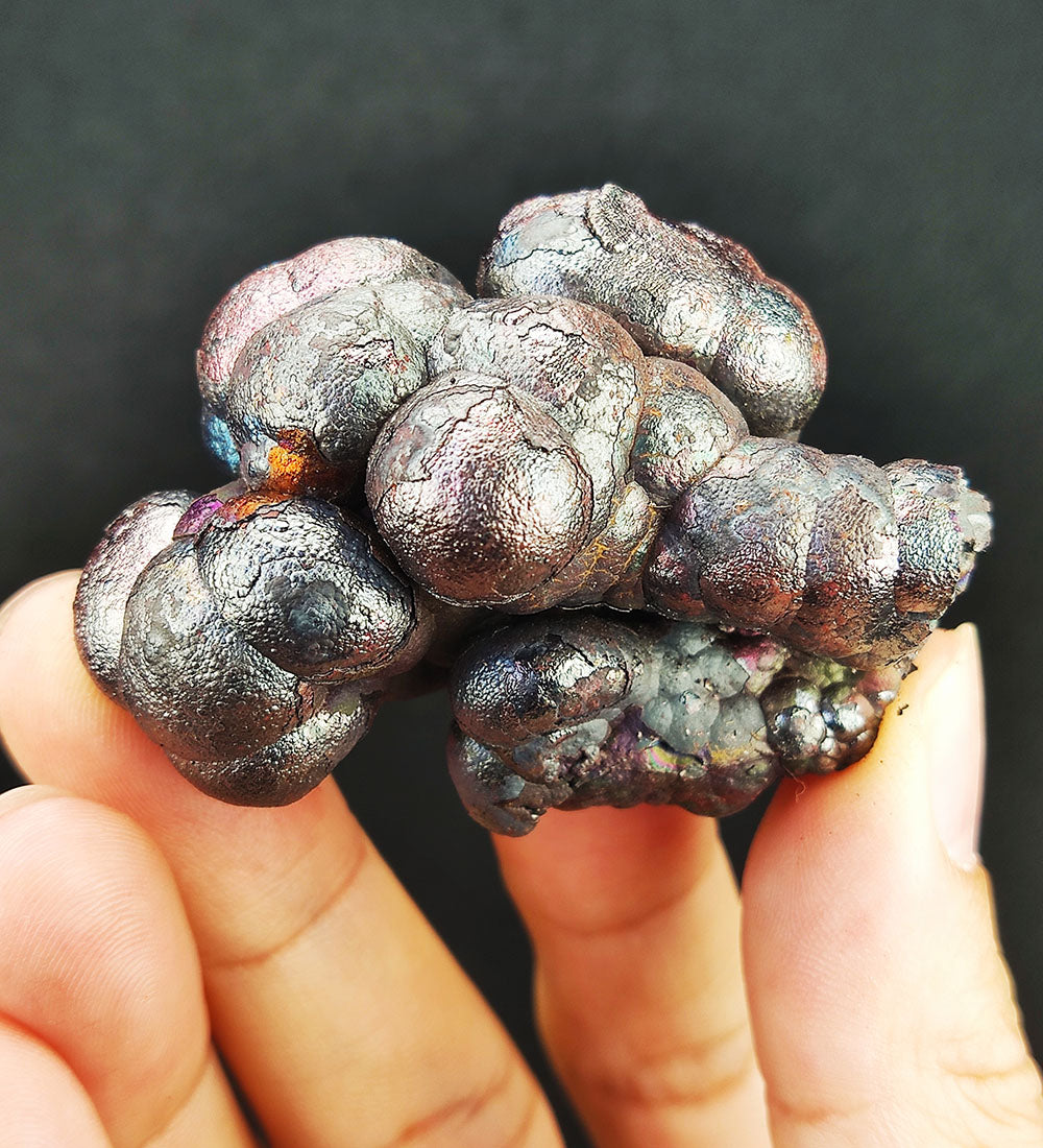 | Top premium rare Iridescent Goethite, Turgite, Hematite, Iridescent | COLOUR: Purple, blue, Silver | 100% natural color |