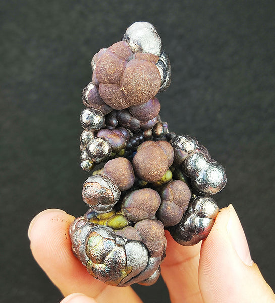 | Top premium rare Iridescent Goethite, Turgite, Hematite, Iridescent | COLOUR: Green, Silver | 100% natural color |