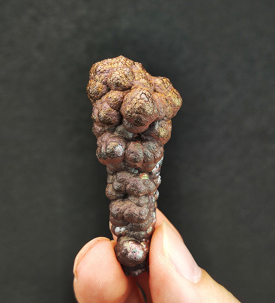 | Goethite Pillar(5cm) | Top premium rare Iridescent Goethite, Turgite, Hematite, Iridescent | COLOUR: Gold Silver| 100% natural color |