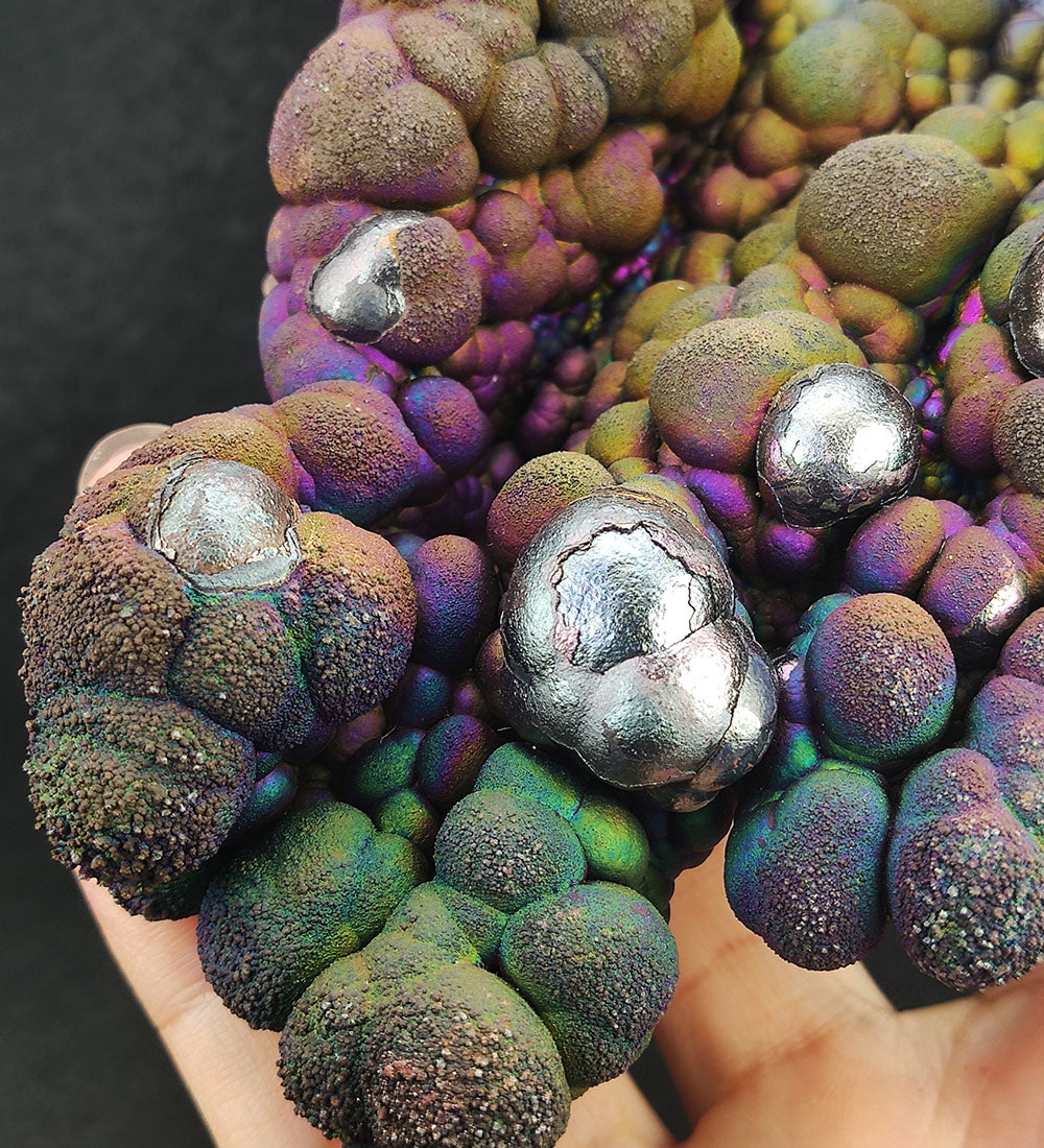 Goethite shape：several Pillars connected together | Top premium rare Iridescent Goethite, Turgite, Hematite, Iridescent | COLOUR: Gold, Red, Green, Blue, Purple, Silver| 100% natural color |