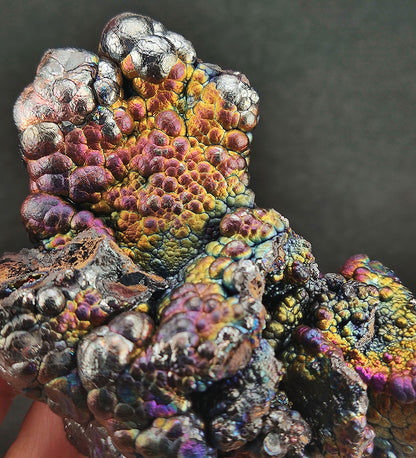 | Top premium rare Iridescent Goethite, Turgite, Hematite, Iridescent | COLOUR: Red x Purple x Gold | 100% natural color |