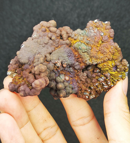 | Top premium rare Iridescent Goethite, Turgite, Hematite, Iridescent | COLOUR: Silver Green, Yellow, Pink | 100% natural color |