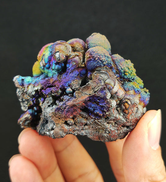 | Top premium rare Iridescent Goethite, Turgite, Hematite, Iridescent | COLOUR: Red x Blue x Silver x Gold x Green | 100% natural color |