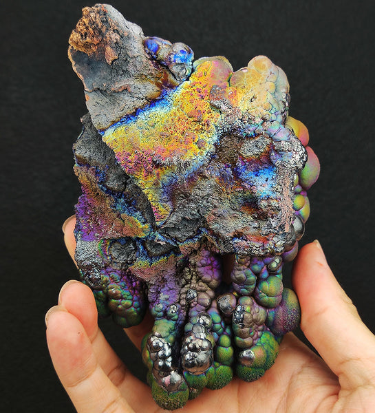 Goethite shape：several Pillars connected together | Top premium rare Iridescent Goethite, Turgite, Hematite, Iridescent | COLOUR: Gold, Red, Green, Blue, Purple, Silver| 100% natural color |