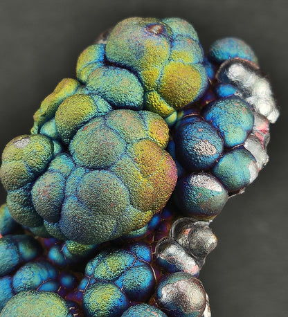 | Top premium rare Iridescent Goethite, Turgite, Hematite, Iridescent | COLOUR:  Blue, Gold, Green | 100% natural color |