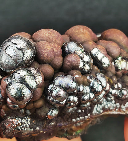 | Top premium rare Iridescent Goethite, Turgite, Hematite, Iridescent | COLOUR: Silver ,brown | 100% natural color |