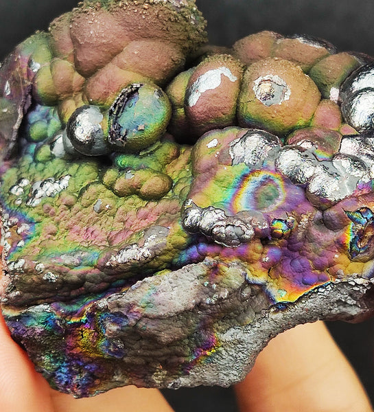 | Top premium rare Iridescent Goethite, Turgite, Hematite, Iridescent | COLOUR: Green, Rainbow, Silver| 100% natural color |