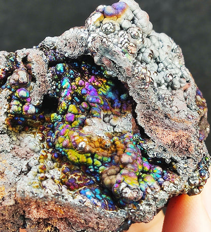 | Top premium rare Iridescent Goethite, Turgite, Hematite, Iridescent | COLOUR: blue, Silver| 100% natural color |