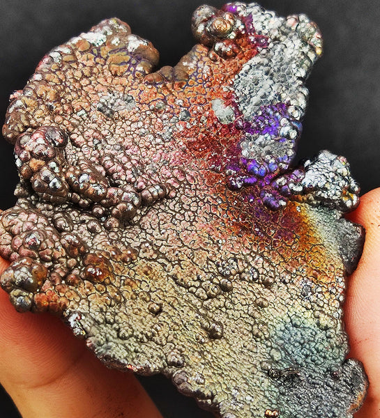 | Top premium rare Iridescent Goethite, Turgite, Hematite, Iridescent | COLOUR: Green, Purple | 100% natural color |