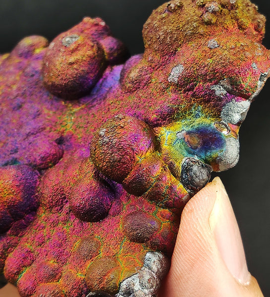 | Top premium rare Iridescent Goethite, Turgite, Hematite, Iridescent | COLOUR: Rainbow, Purple, Pink, Silver| 100% natural color |