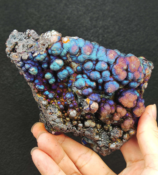 | Top premium rare Iridescent Goethite, Turgite, Hematite, Iridescent | COLOUR: Blue, Silver | 100% natural color |