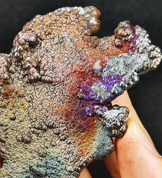 | Top premium rare Iridescent Goethite, Turgite, Hematite, Iridescent | COLOUR: Green, Purple | 100% natural color |