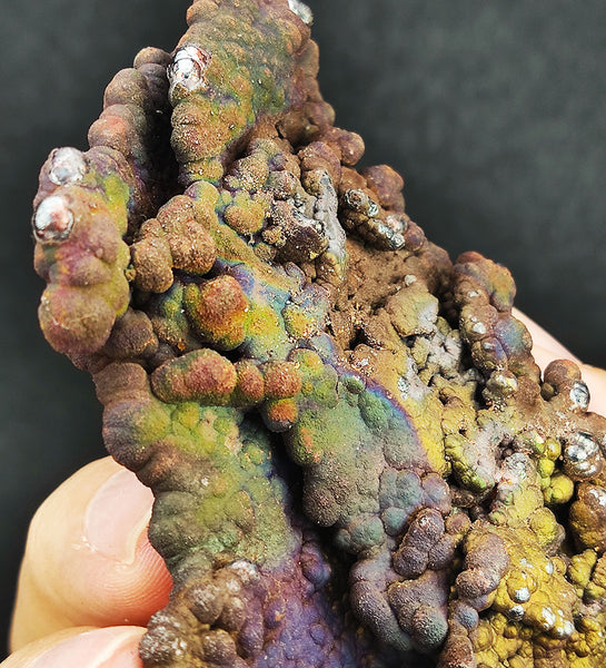 | Top premium rare Iridescent Goethite, Turgite, Hematite, Iridescent | COLOUR: Silver Green, Yellow, Pink | 100% natural color |