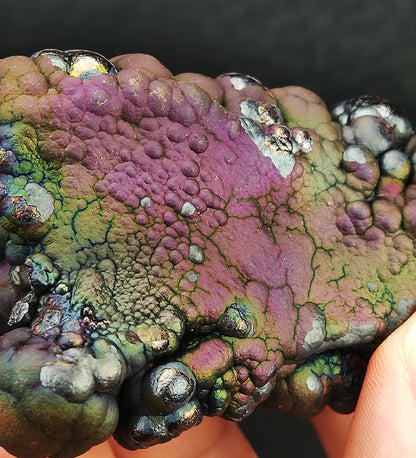 | Top premium rare Iridescent Goethite, Turgite, Hematite, Iridescent | COLOUR: Yellow Green x Silver x Rainbow| 100% natural color |