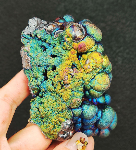 | Top premium rare Iridescent Goethite, Turgite, Hematite, Iridescent | COLOUR:  Blue, Gold, Green | 100% natural color |
