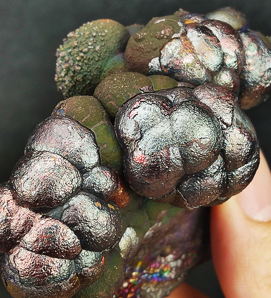 | Top premium rare Iridescent Goethite, Turgite, Hematite, Iridescent | COLOUR: Green, Rainbow, Silver| 100% natural color |