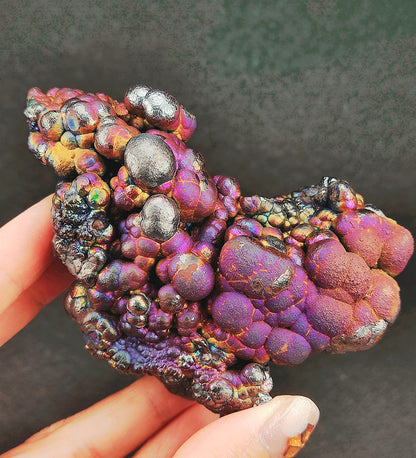 | Top premium rare Iridescent Goethite, Turgite, Hematite, Iridescent | COLOUR: Red x Purple x Gold | 100% natural color |