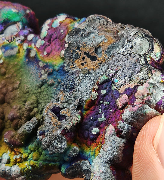 | Top premium rare Iridescent Goethite, Turgite, Hematite, Iridescent | COLOUR: Rainbow, Purple, Pink, Silver| 100% natural color |