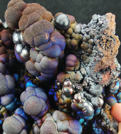 | Top premium rare Iridescent Goethite, Turgite, Hematite, Iridescent | COLOUR: Blue x Silver | 100% natural color |