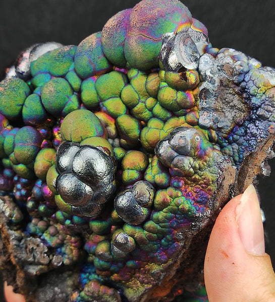 | Top premium rare Iridescent Goethite, Turgite, Hematite, Iridescent | COLOUR: Green, gold,Purple, Pink, Silver | 100% natural color |