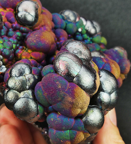 | Top premium rare Iridescent Goethite, Turgite, Hematite, Iridescent | COLOUR: Green, gold,Purple, Pink, Silver | 100% natural color |