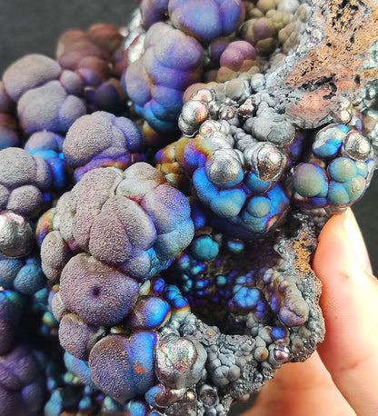 | Top premium rare Iridescent Goethite, Turgite, Hematite, Iridescent | COLOUR: Blue x Silver | 100% natural color |