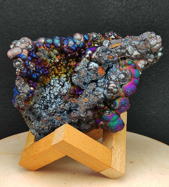 | Top premium rare Iridescent Goethite, Turgite, Hematite, Iridescent | COLOUR: Blue, Silver | 100% natural color |