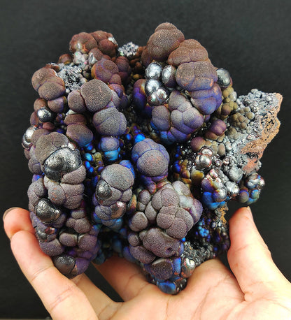 | Top premium rare Iridescent Goethite, Turgite, Hematite, Iridescent | COLOUR: Blue x Silver | 100% natural color |