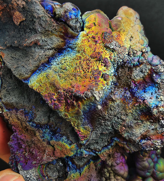 Goethite shape：several Pillars connected together | Top premium rare Iridescent Goethite, Turgite, Hematite, Iridescent | COLOUR: Gold, Red, Green, Blue, Purple, Silver| 100% natural color |