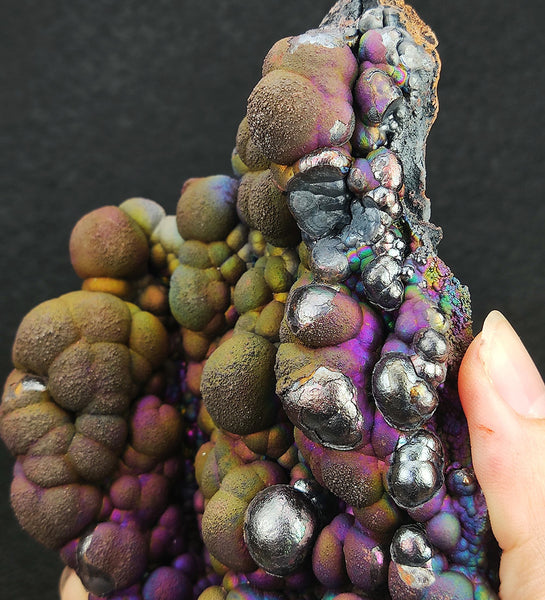 Goethite shape：several Pillars connected together | Top premium rare Iridescent Goethite, Turgite, Hematite, Iridescent | COLOUR: Gold, Red, Green, Blue, Purple, Silver| 100% natural color |