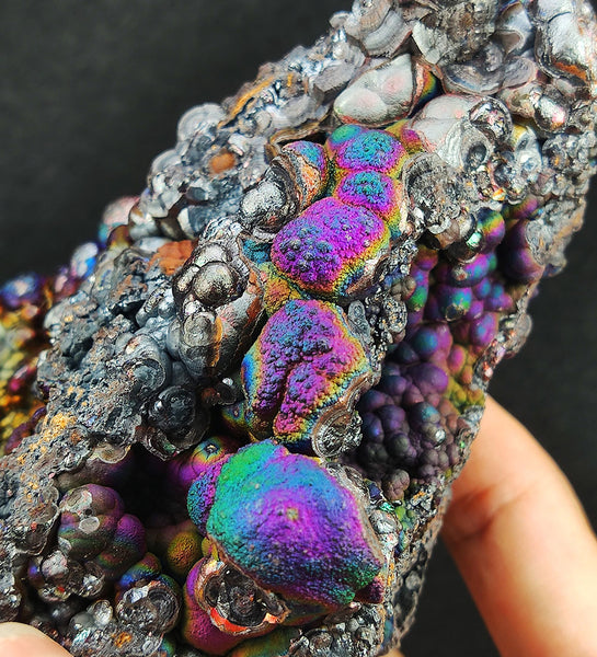 | Top premium rare Iridescent Goethite, Turgite, Hematite, Iridescent | COLOUR: Blue, Silver | 100% natural color |