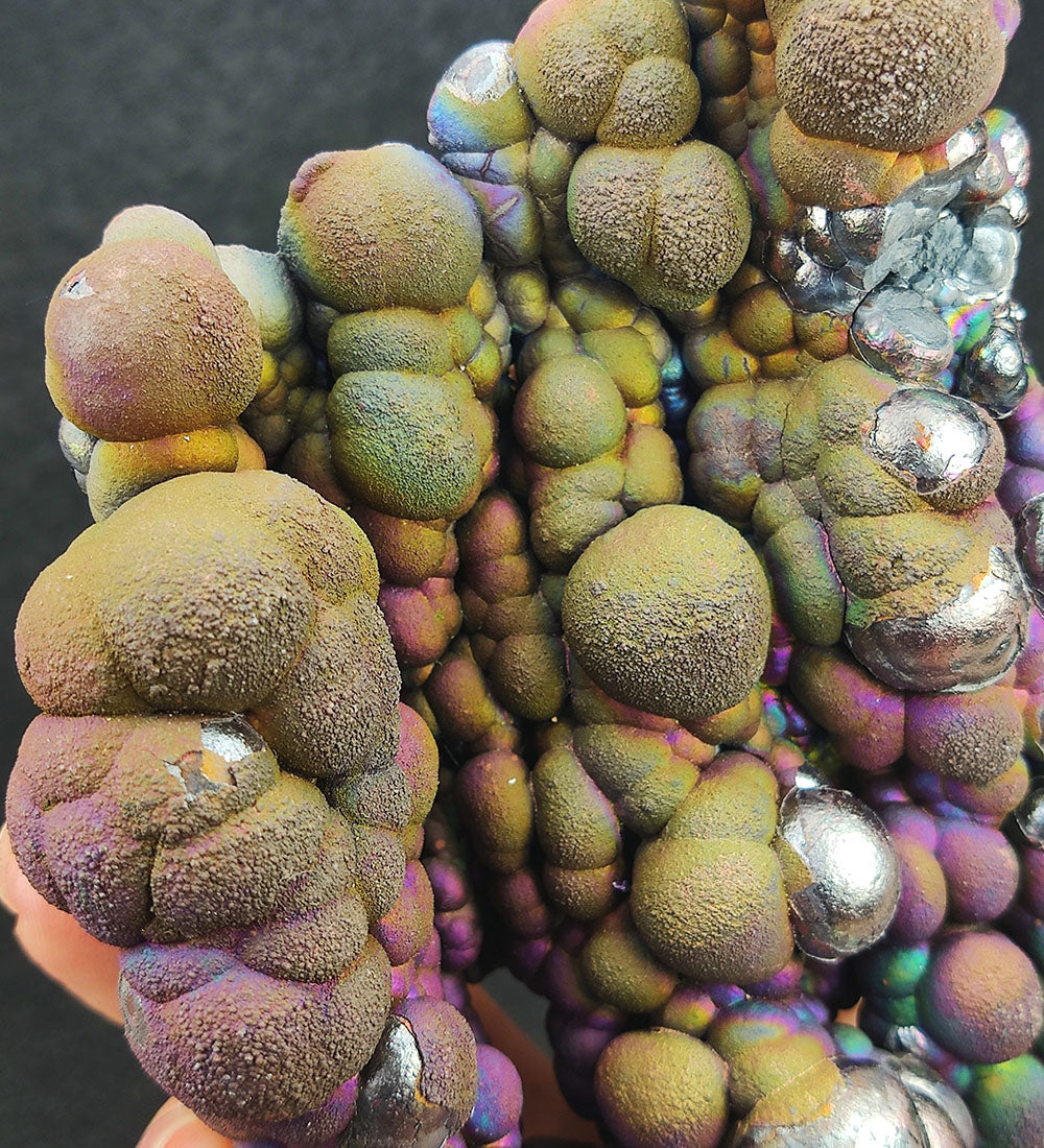 Goethite shape：several Pillars connected together | Top premium rare Iridescent Goethite, Turgite, Hematite, Iridescent | COLOUR: Gold, Red, Green, Blue, Purple, Silver| 100% natural color |