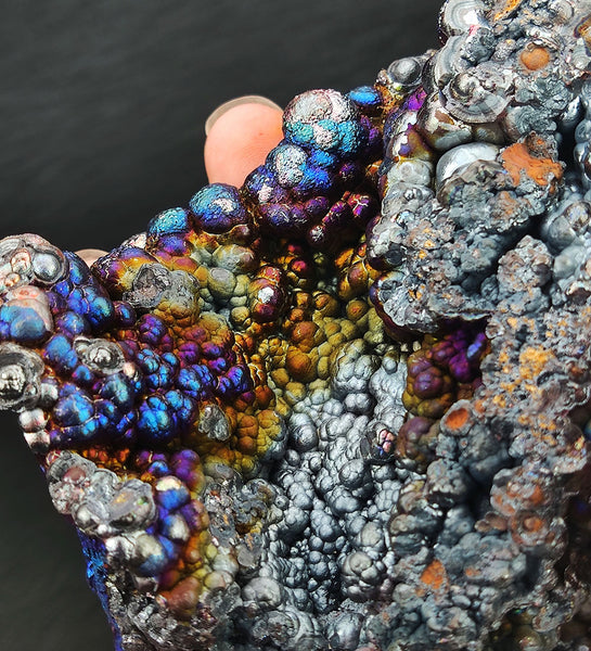 | Top premium rare Iridescent Goethite, Turgite, Hematite, Iridescent | COLOUR: Blue, Silver | 100% natural color |