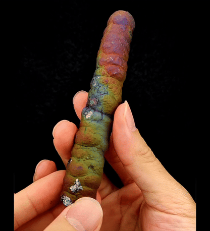 | Goethite Pillar(11cm) | Top premium rare Iridescent Goethite, Turgite, Hematite, Iridescent | COLOUR: Rainbow | 100% natural color |