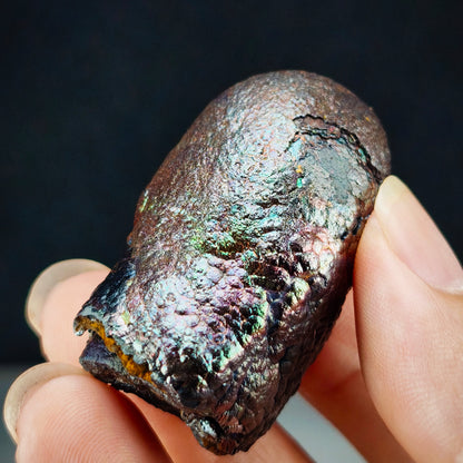 大佛柱｜圓頭柱柱造型｜銀金粉三色｜力泥活石｜Leklai Iridescent Goethite
