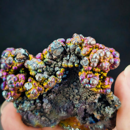 Top-Grade Grand Buddha | Backing Mountain Shape | Blue Purple Green Gold | Leklai Iridescent Goethite | HARUKA