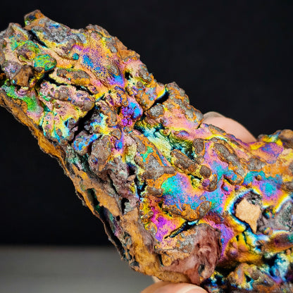 Top-Grade Double-Sided Rainbow | Wealth & Fortune Shield | Landscape Mountain Shape | Goethite LekLai